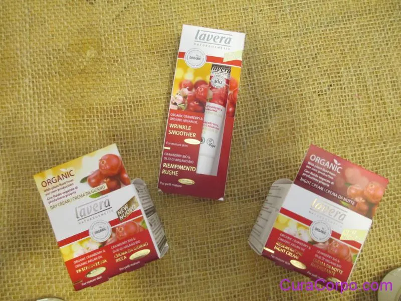 Lavera linea viso rigenerante mirtillo bio olio di argan bio